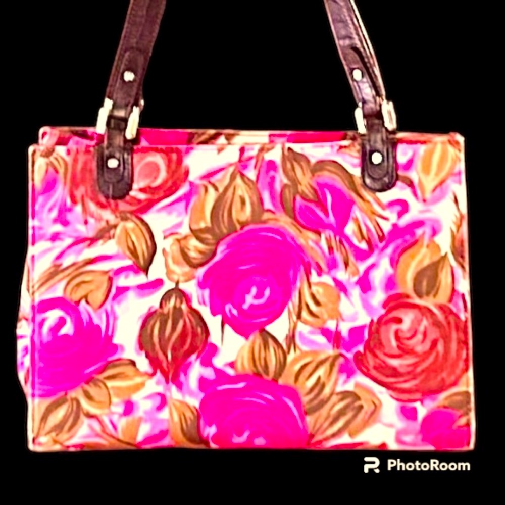 Authentic Kate Spade Medium Pink Floral Hangbag - Picture 2 of 6